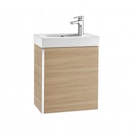 Mini Wall Hung Basin and Base Unit  Oak