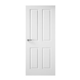 Premdor 30311 Smooth Moulded 4 Panel Fire Door 1981x762x44mm- Qty 2
