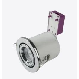 CHROME RSF 20165 STARLING 50W MAINS VOLTAGE STEEL FIRE RATED DOWNLIGHT IP65 - Qty 19